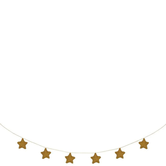 Gold Knitted Star Garland Meri Meri