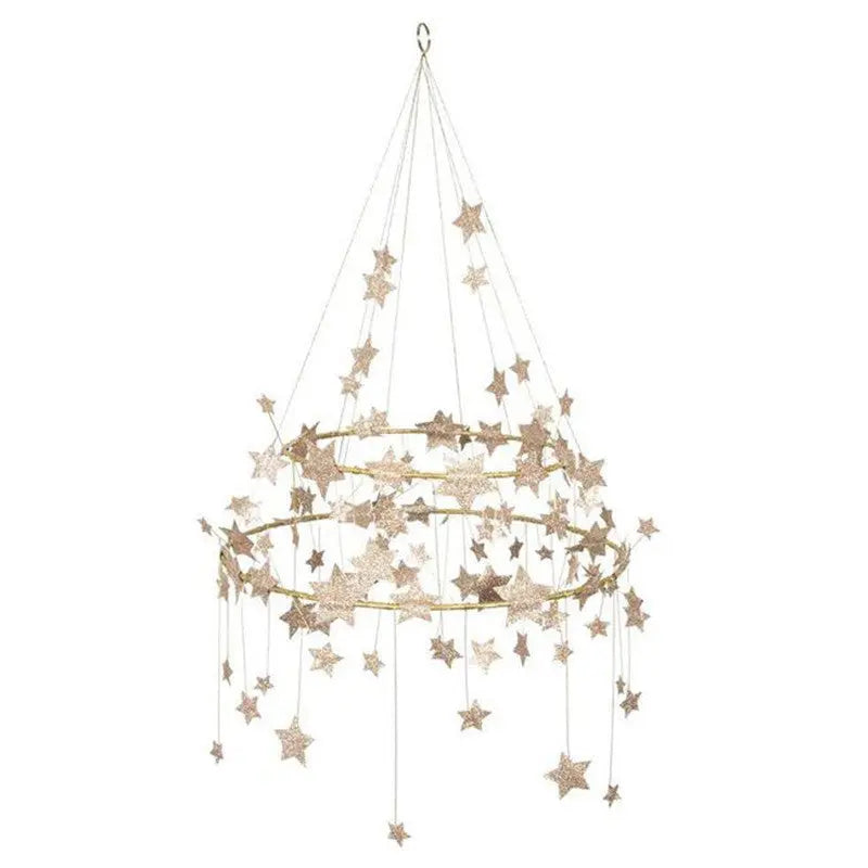 Gold Sparkle Star Chandelier Meri Meri