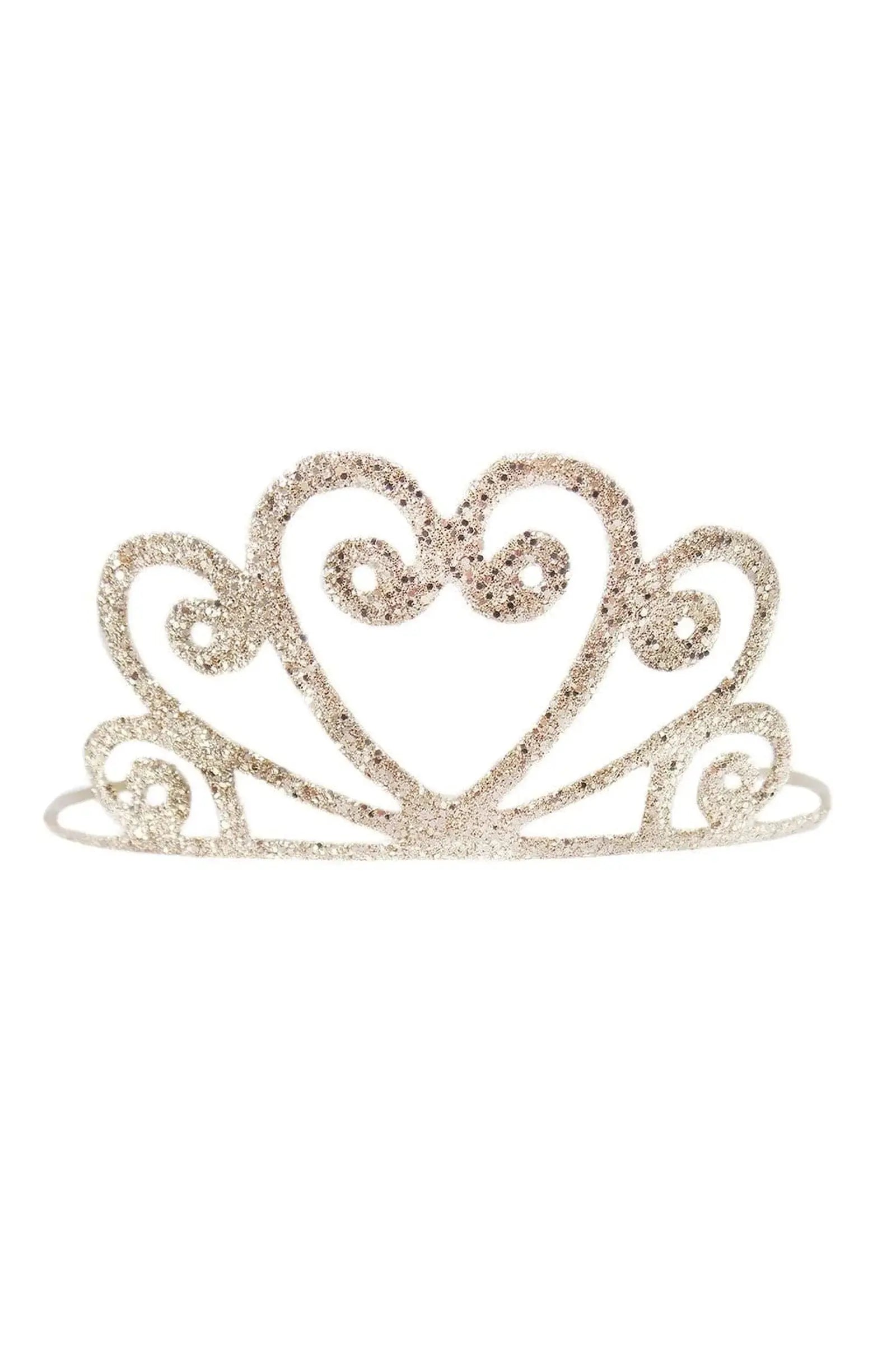 Gold glitter Tiara for girls Great Pretenders