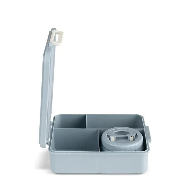 Grand Lunch Box With 4 Compartments And 1 Food Jar - Spaceship -Dusty Blue Citron