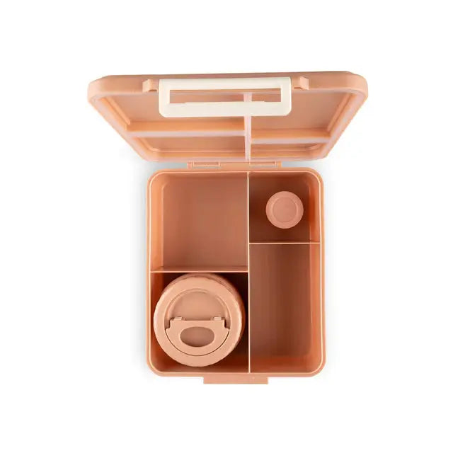 Grand Lunch Box With 4 Compartments And 1 Food Jar - Unicorn -Blush Pink Citron