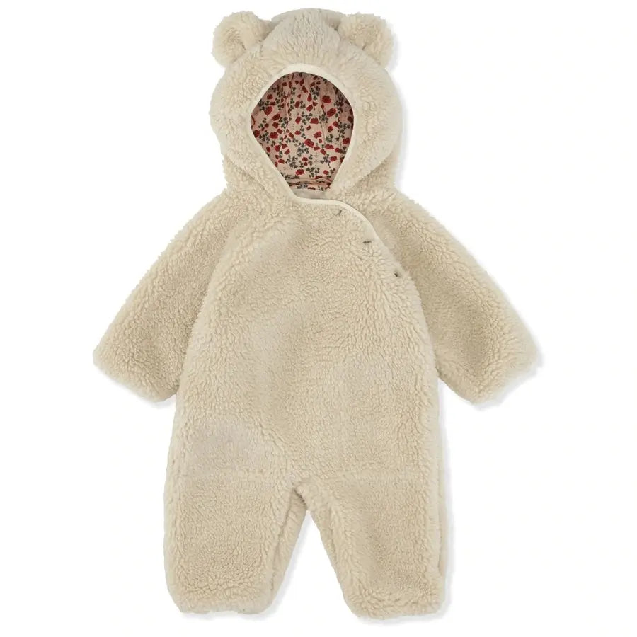 Grizz Teddy Onesie - White Konges Slojd