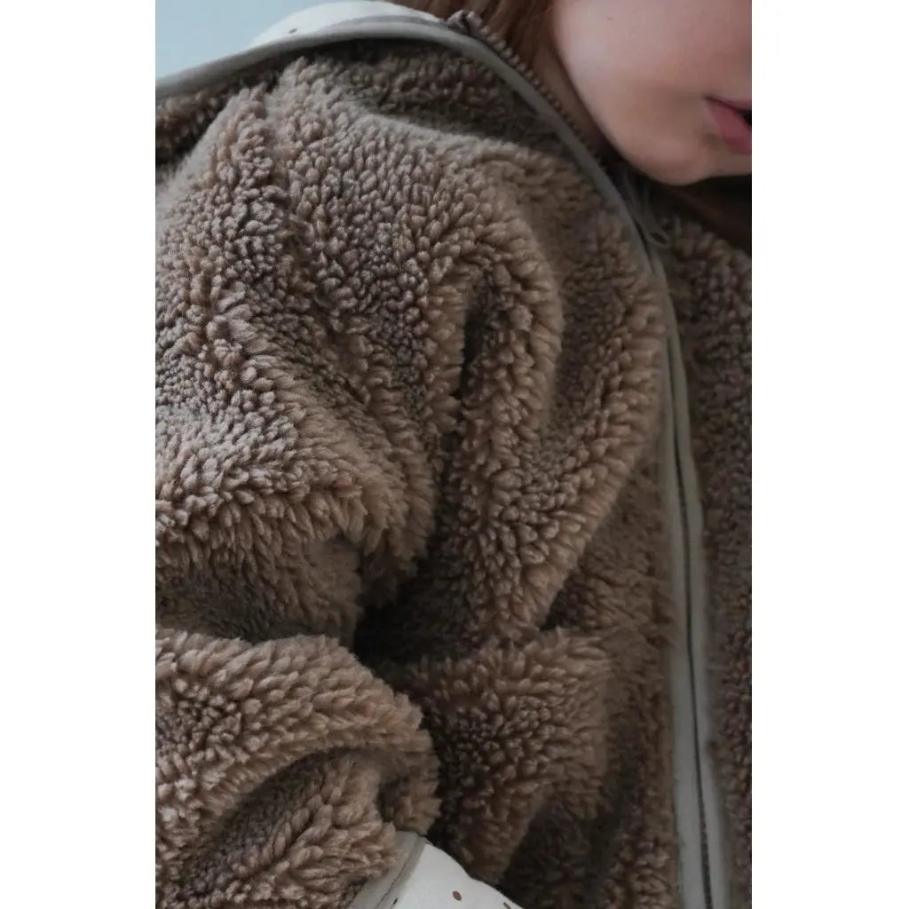 Grizz Teddy Onesie - dark brown Konges Slojd