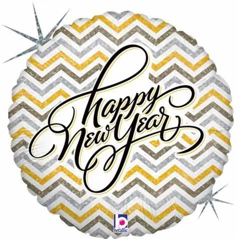 HAPPY New Year FOIL BALLOON Betallic