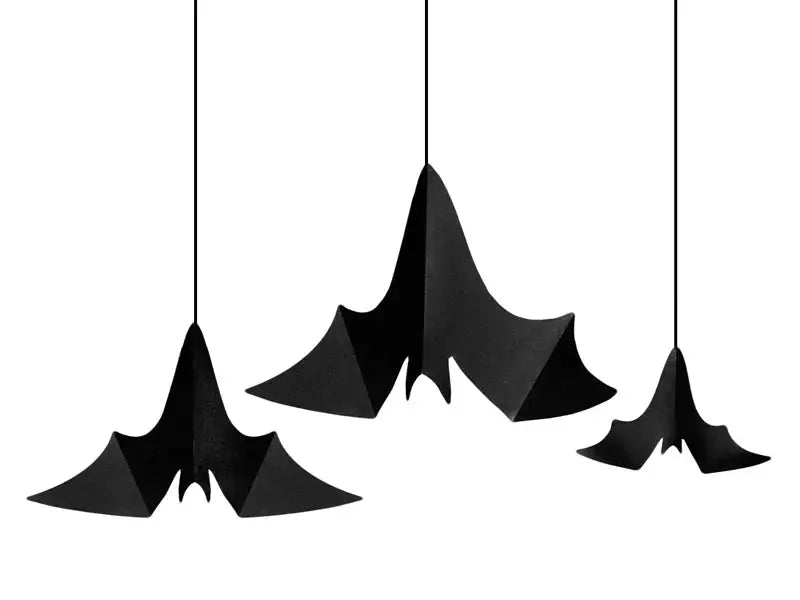 Hanging decoration Bats black Partydeco