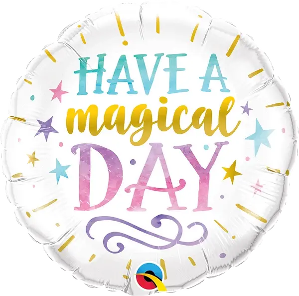 Have a Magical Day Foil Balloon qualatex