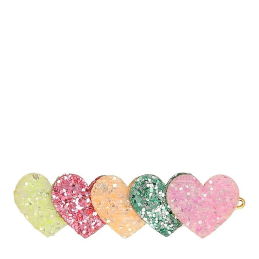 Heart Glitter Hair Clip Meri Meri