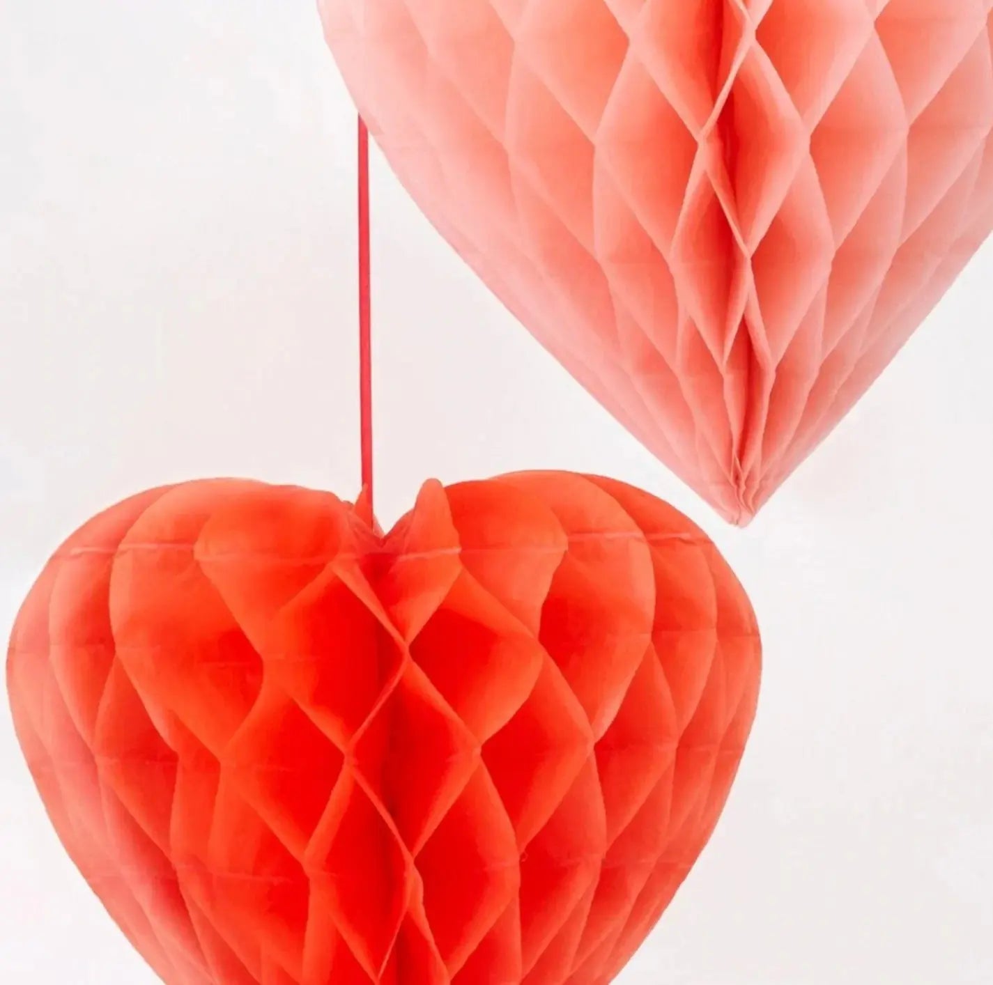 Heart Honeycomb Decorations (x 6) Meri Meri