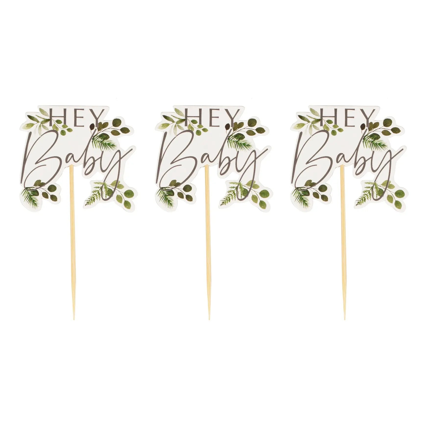 Hey Baby Shower Cupcake Toppers Ginger Ray