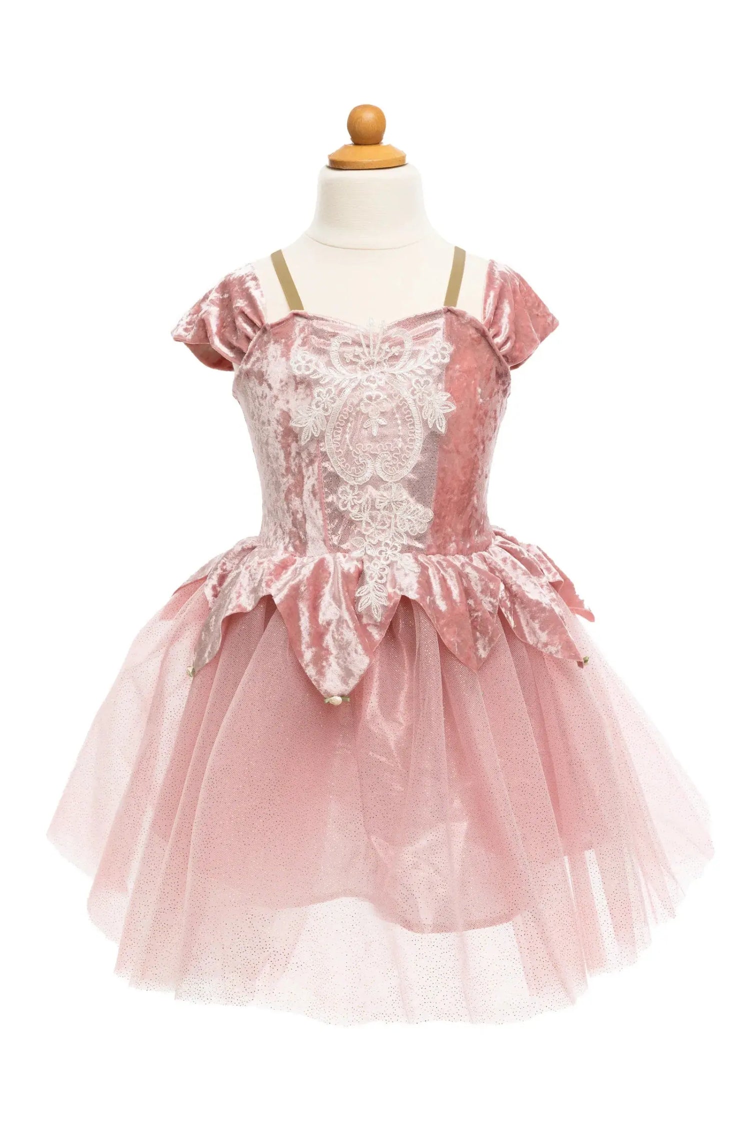 Holiday ballerina dress, dusty rose Great Pretenders