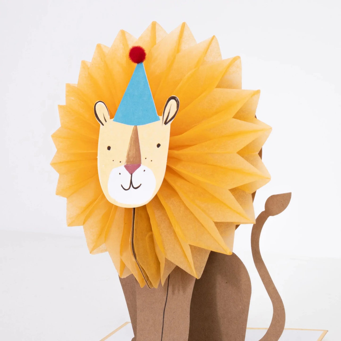 Honeycomb Lion Blank Card Meri Meri