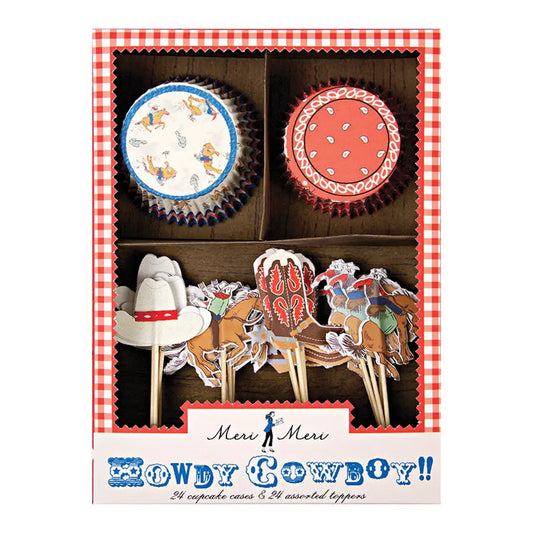 Howdy Cowboy Cupcake Kit Meri Meri