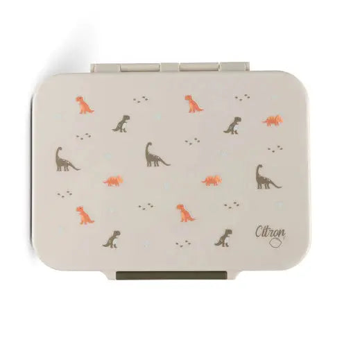 Incredible Tritan Lunch Box With 4 Compartments - Dino -Green Citron