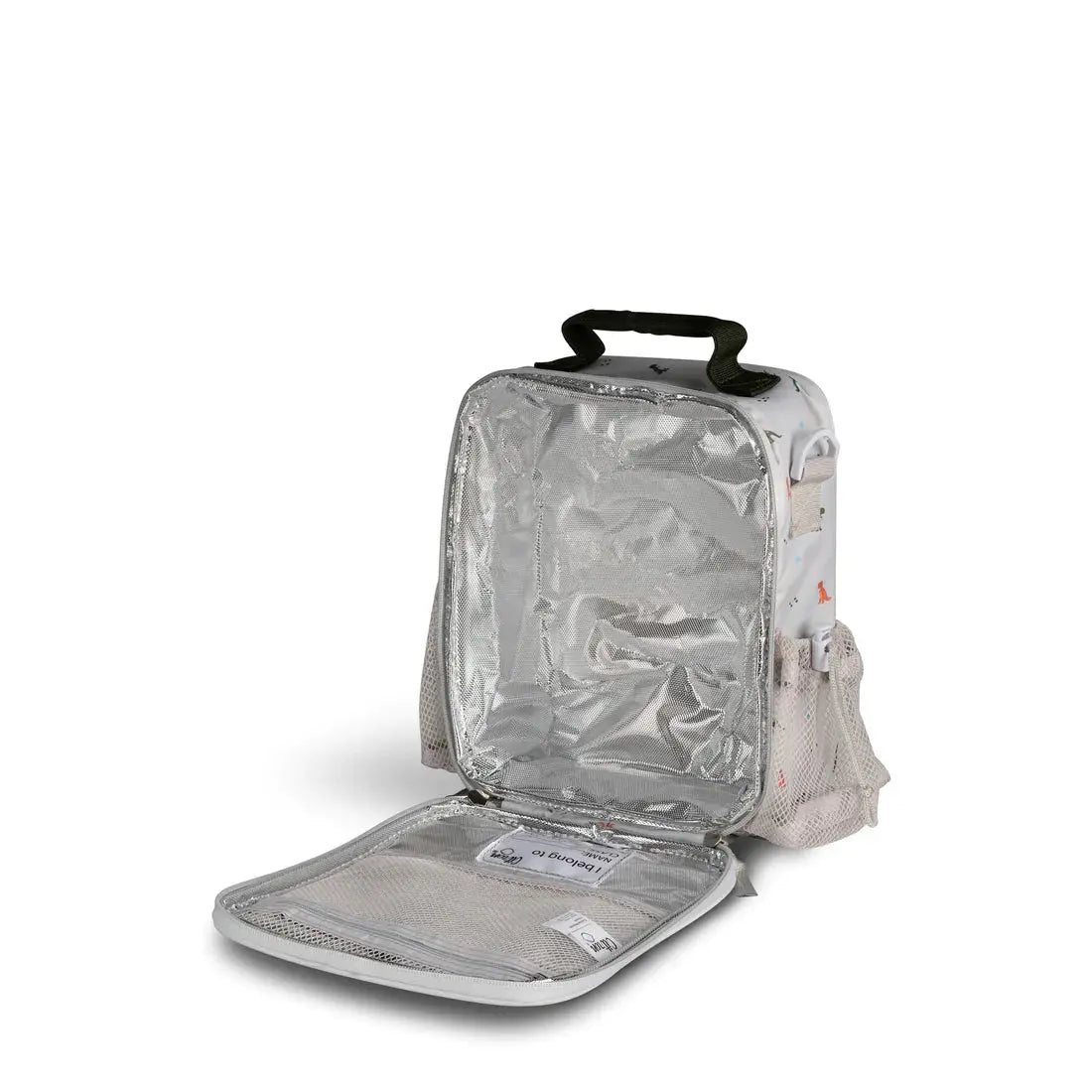 Insulated Lunch Bag Backpack - Dino-Green Citron