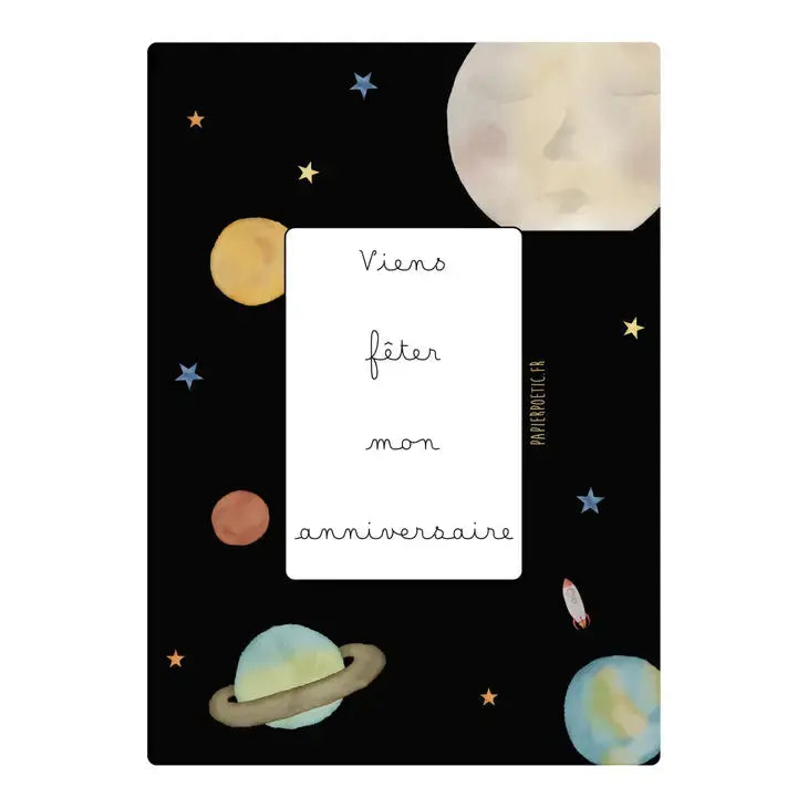 Invitation card “Aster" Papier Poetic