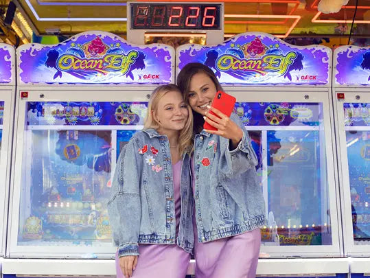 Iron on patches Love, mix Partydeco