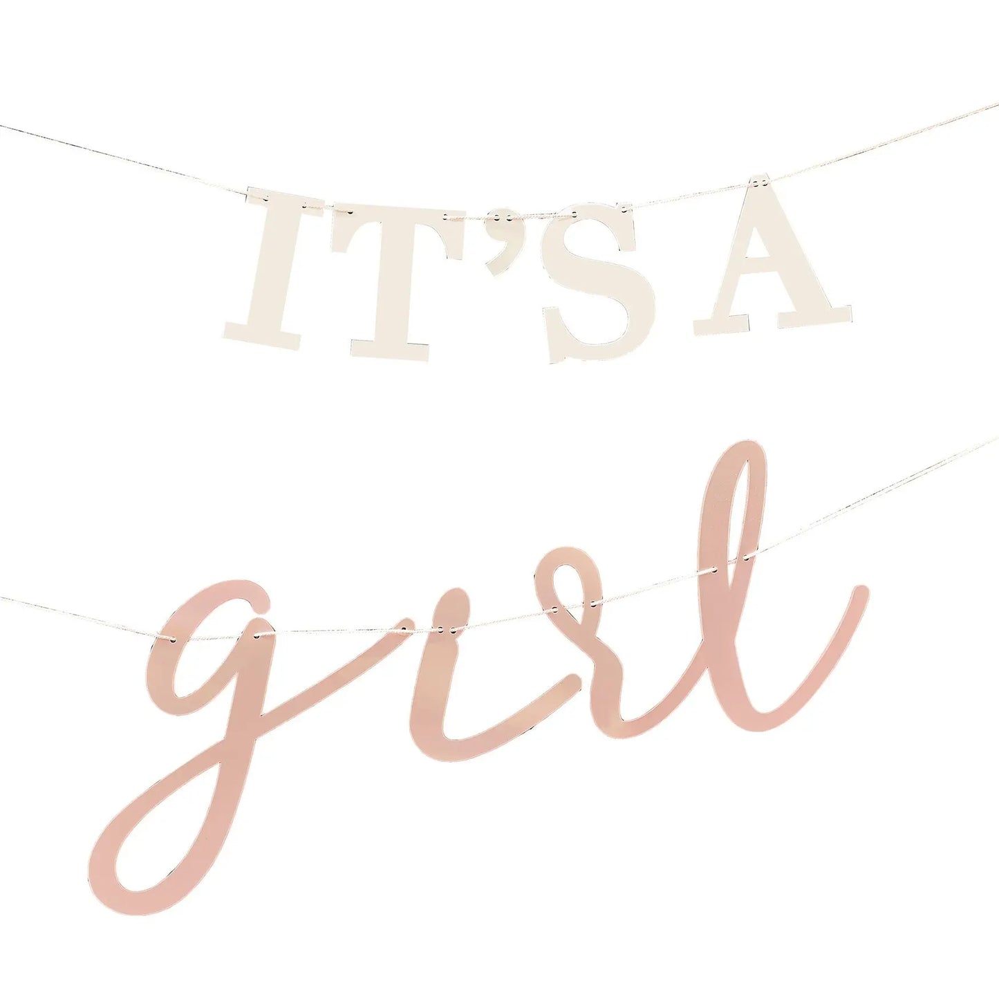 It's a Girl Baby Shower Bunting Ginger Ray