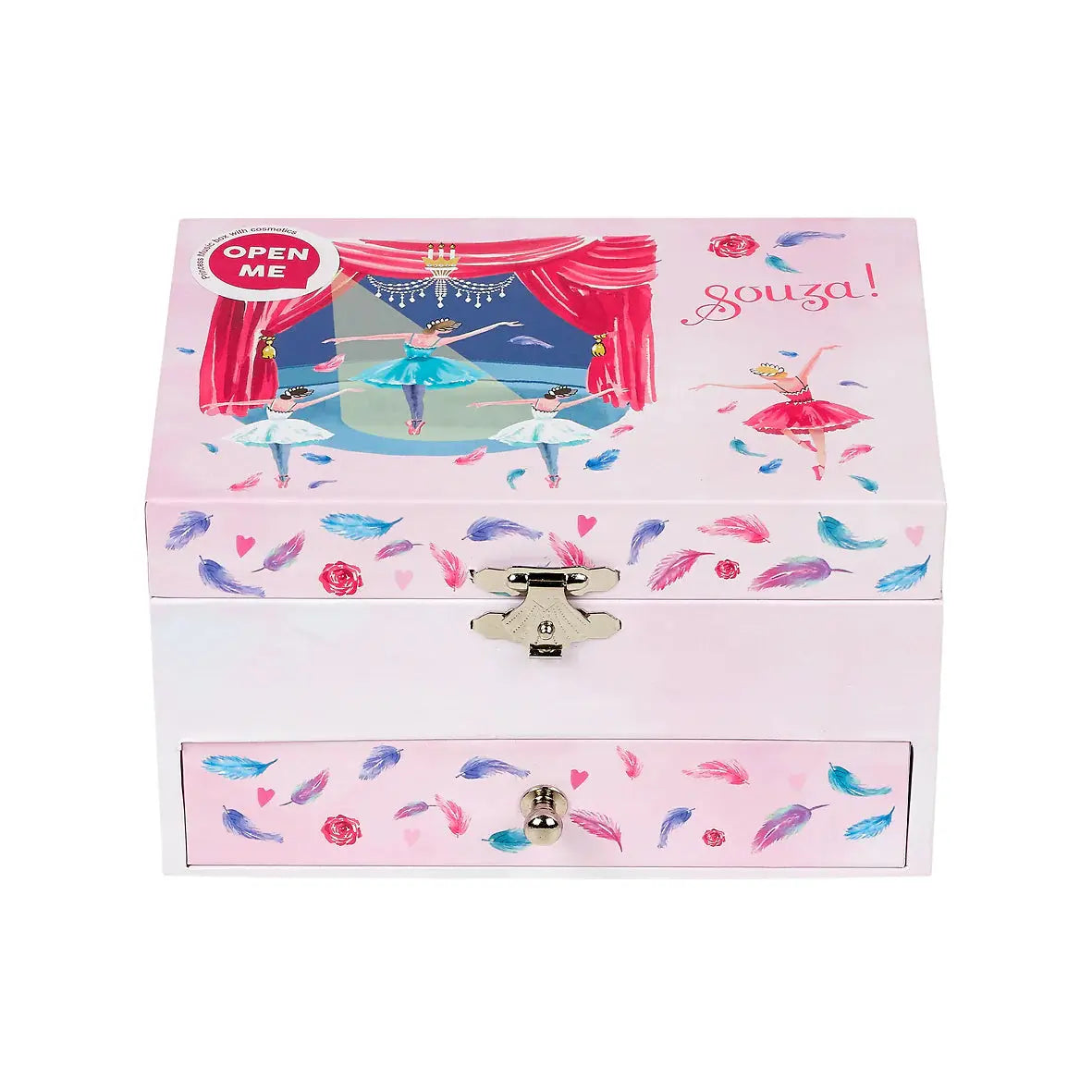 Jewellery box with music and make-up Swan Lake souza