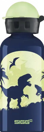 Kids Water Bottle Glow Moon Dinos 0.4l Sigg