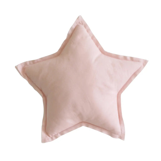 LINEN STAR PILLOW 40CM PINK alimrose