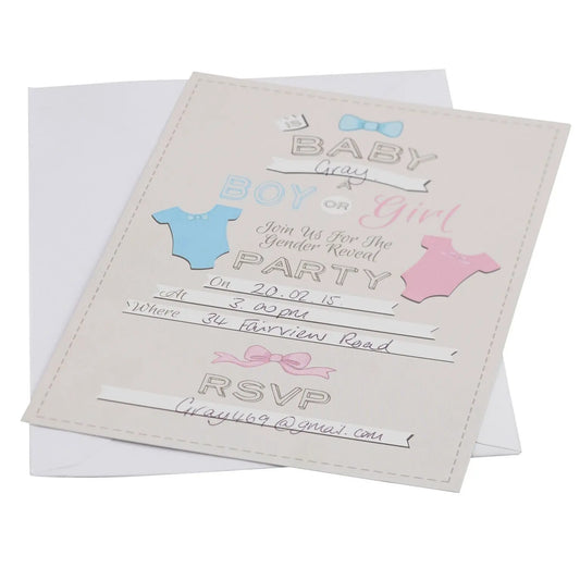 LITTLE LADY OR A MINI MISTER INVITATIONS Ginger Ray