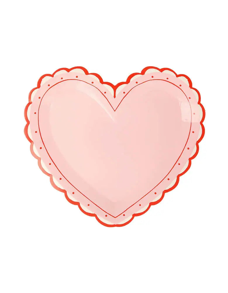 Lacy Heart Large Plates (x 8) Meri Meri