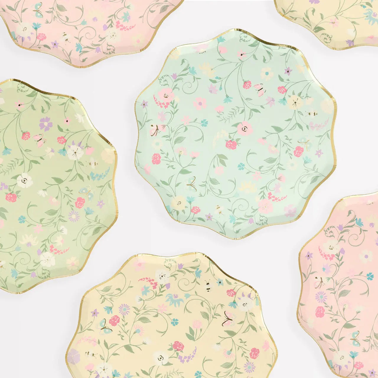 Ladurée Paris Floral Side Plates (x 8) Meri Meri