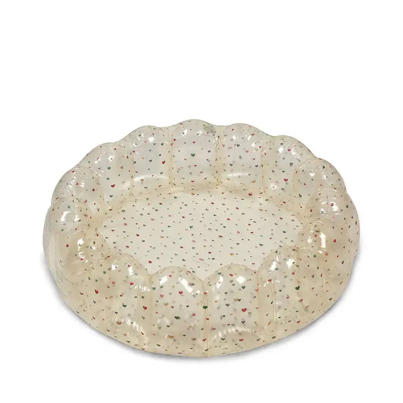 Large Shell Pool Transparent - Multi hearts Konges Slojd Konges Slojd