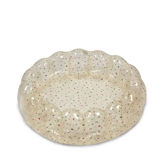 Large Shell Pool Transparent - Multi hearts Konges Slojd Konges Slojd