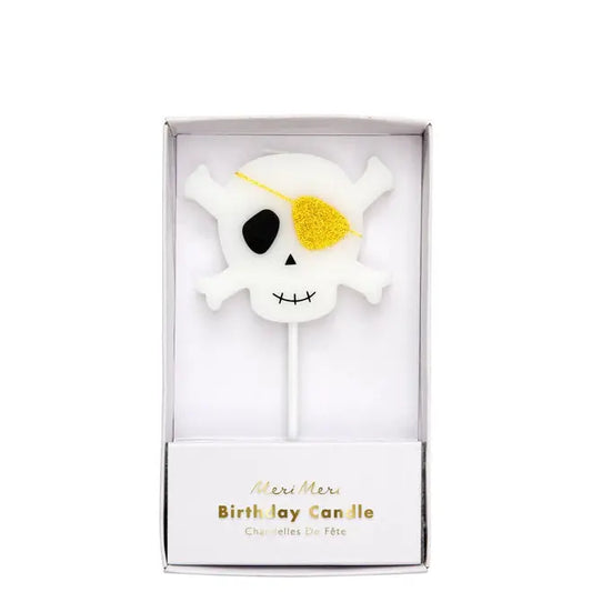 Large Skull & Crossbones Candle Meri Meri