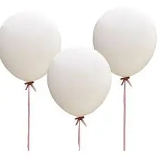 Large White Feature Balloons Ginger Ray