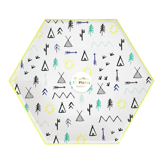 Let's Explore Plates (large) Meri Meri