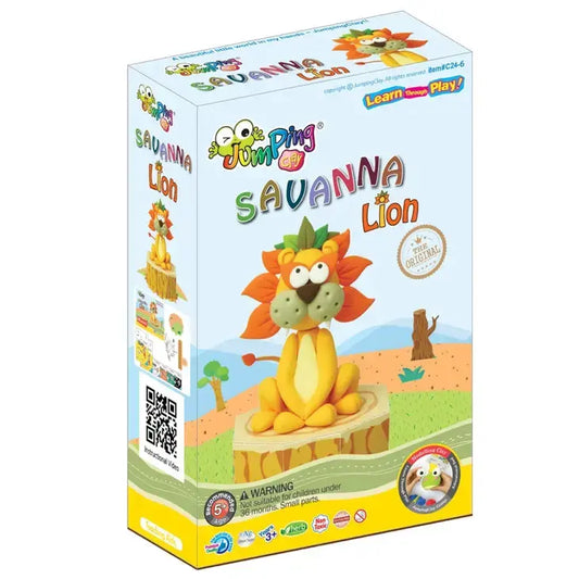 Lion - Savanah Collection - Air Dry Modelling Clay Kit JumpingClay