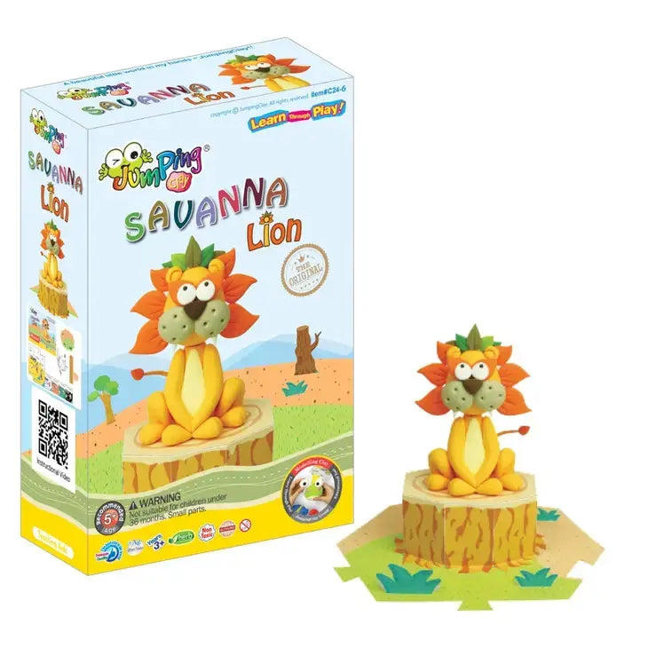 Lion - Savanah Collection - Air Dry Modelling Clay Kit JumpingClay