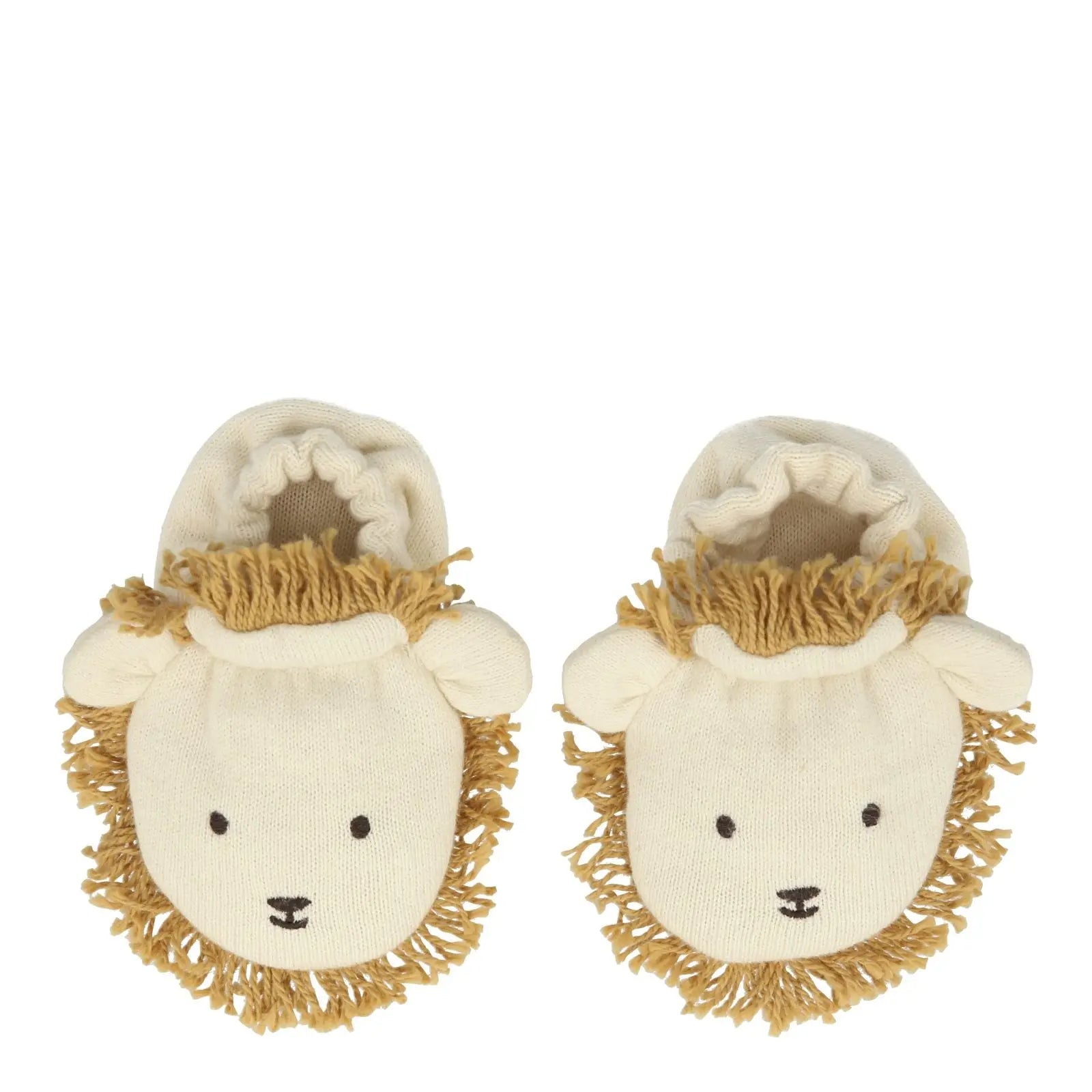 Lion baby booties Meri Meri
