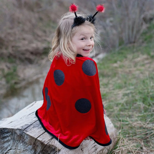 Little Lady Bug Toddler Cape with Headband 2 - 3 T Great Pretenders