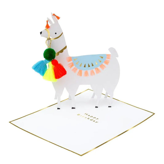 Llama Stand-Up Greeting Card Meri Meri