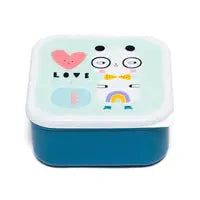 Lunch box set panda love Petit Monkey