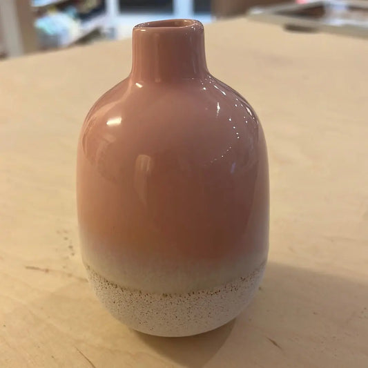 MOJAVE GLAZE PINK VASE SASS AND BELLE