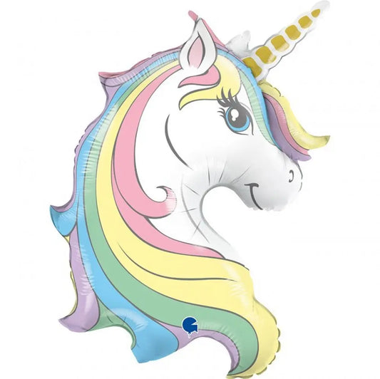 Macaron Unicorn Head 39" qualatex