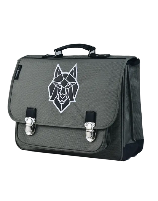 Medium Schoolbag Wolf Caramel and Cie