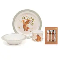 Melamine bowl bear sage Petit Monkey