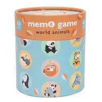 Memo game world animals /3yrs+ Petit Monkey