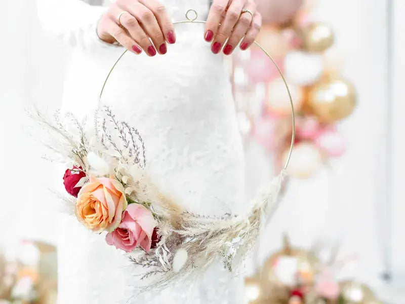 Metal hanging decorations Hoops, mix Partydeco