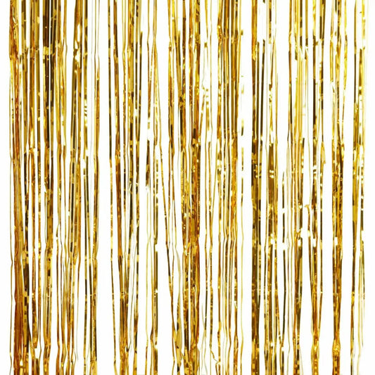 Metallic Star Gold Fringe Curtain Ginger Ray