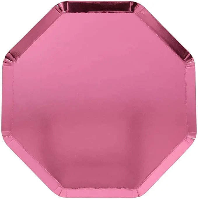 Metallic pink Side Plates Meri Meri