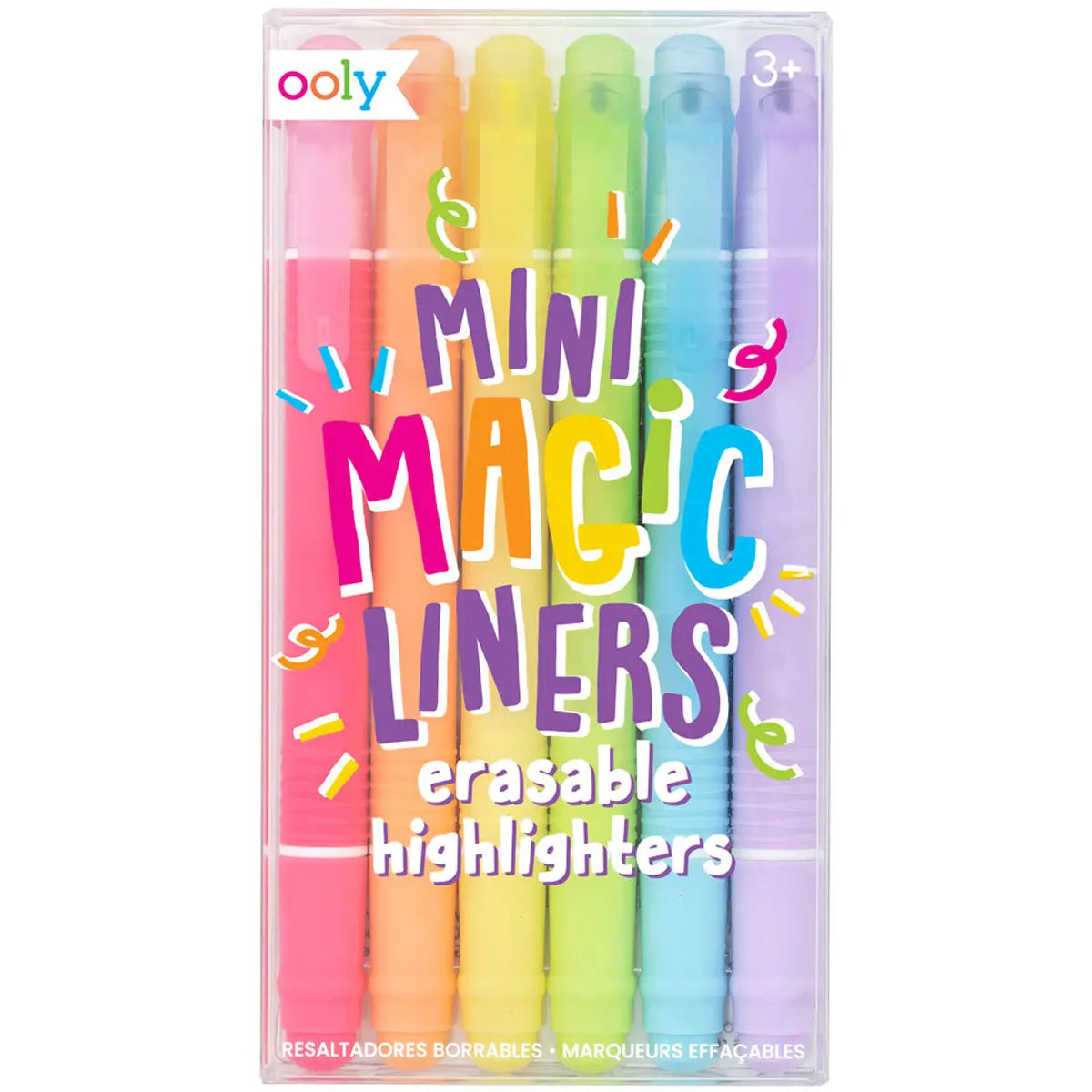 Mini Magic Liners Erasable Highlighters – Set of 6 OOLY