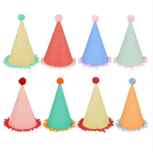 Mini Party Hats (x 8) Meri Meri