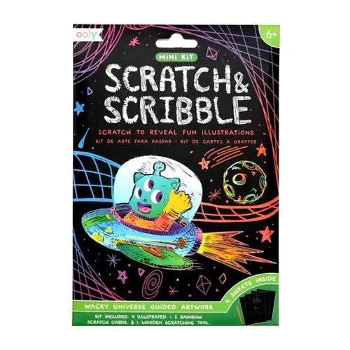 Mini Scratch & Scribble Art Kit - Wacky Universe OOLY