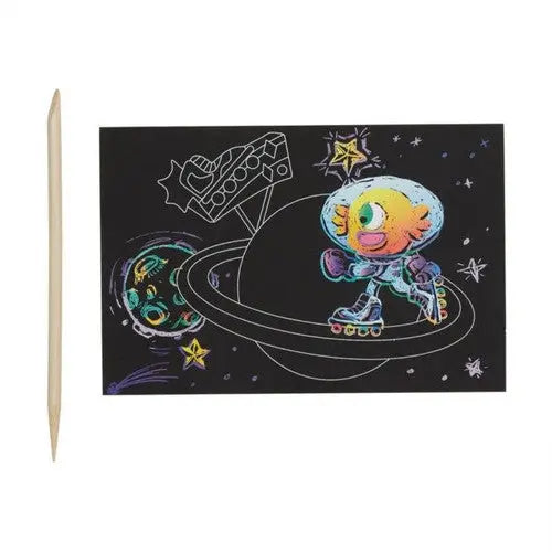 Mini Scratch & Scribble Art Kit - Wacky Universe OOLY